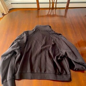 Puma cropped lightweight athletic zip javket w satin piping